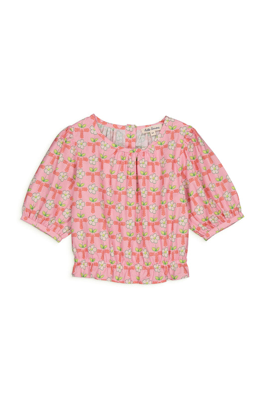 BLOUSE CANELLE LOVELY ROSE