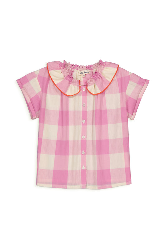 CARLIE blouse Check Lila