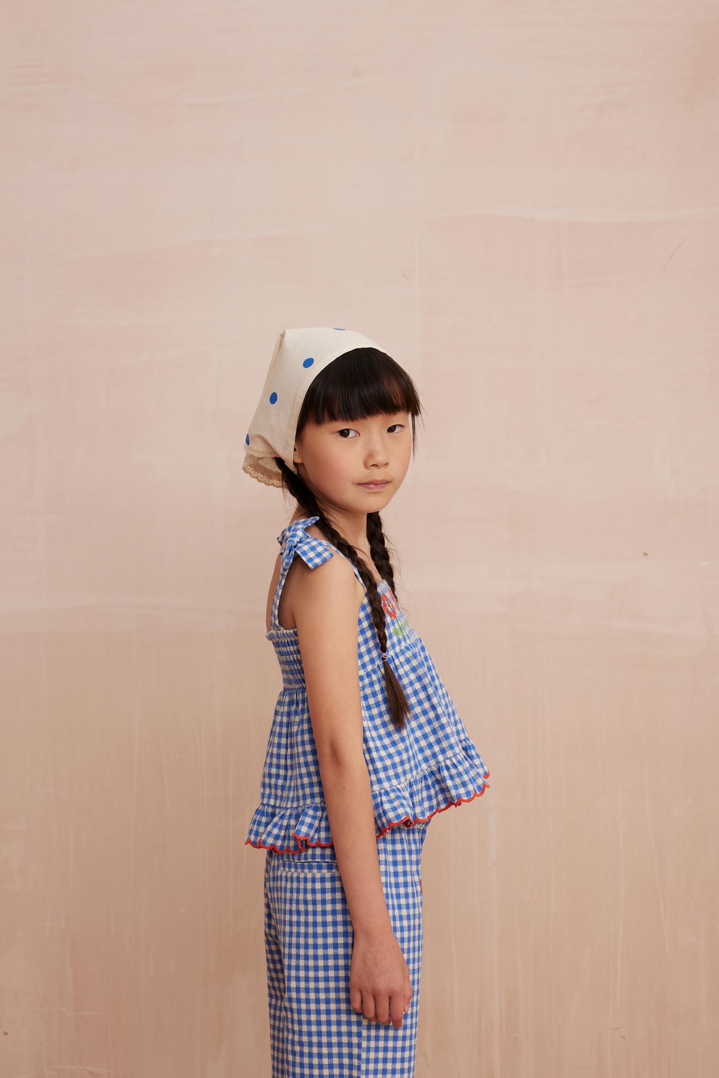 LUCIE blouse Gingham Blue