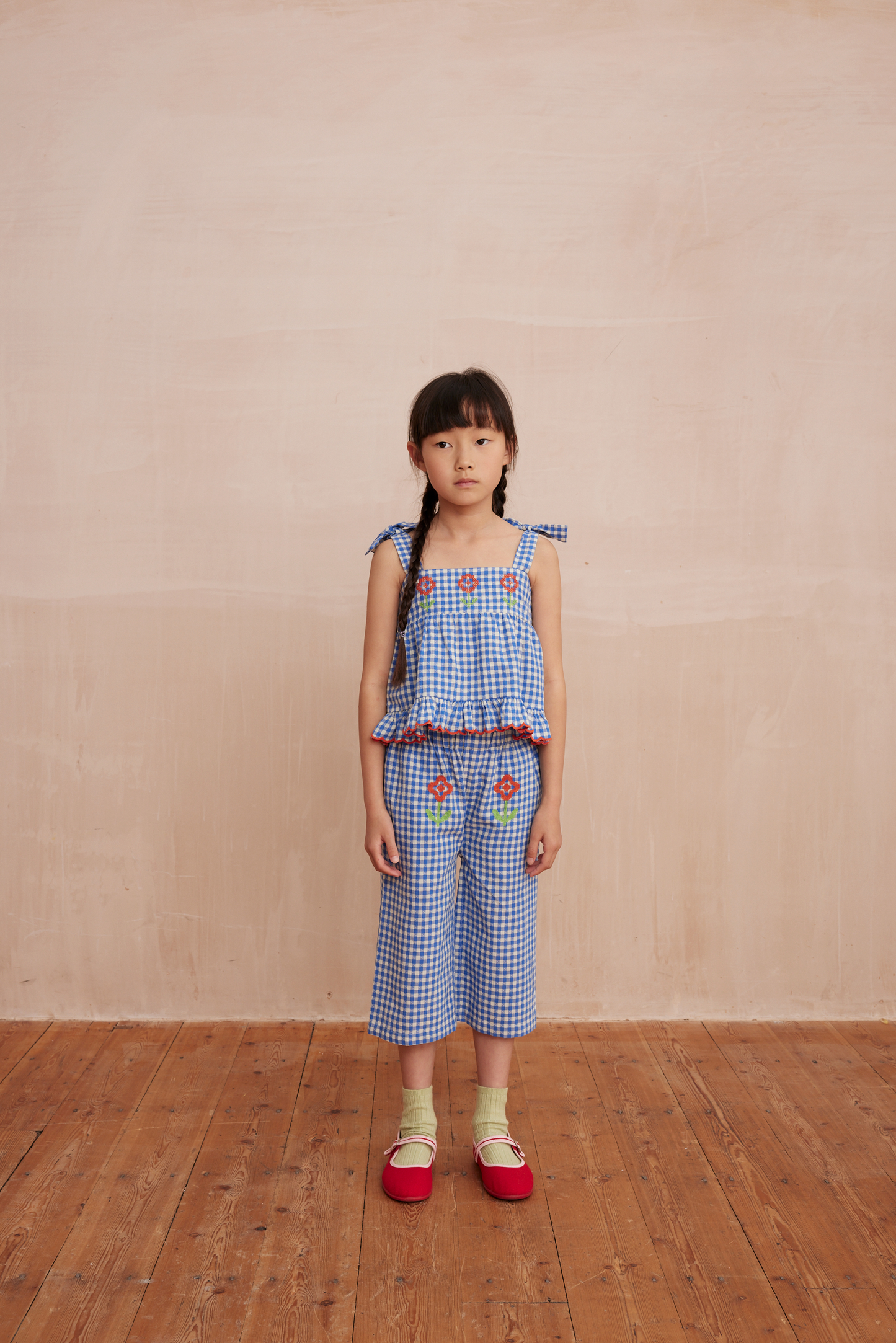 LUCIE blouse Gingham Blue