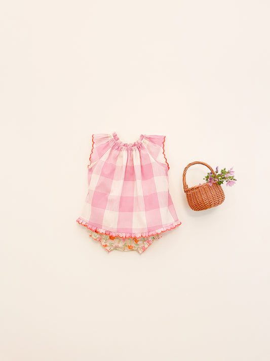 ANTOINETTE dress Check Lila