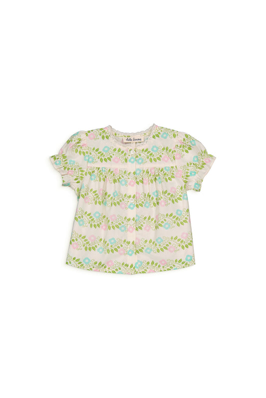 Blouse bébé LANA Farandole Écru