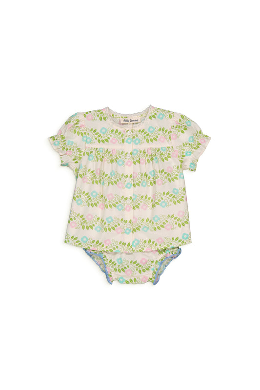 Blouse bébé LANA Farandole Écru