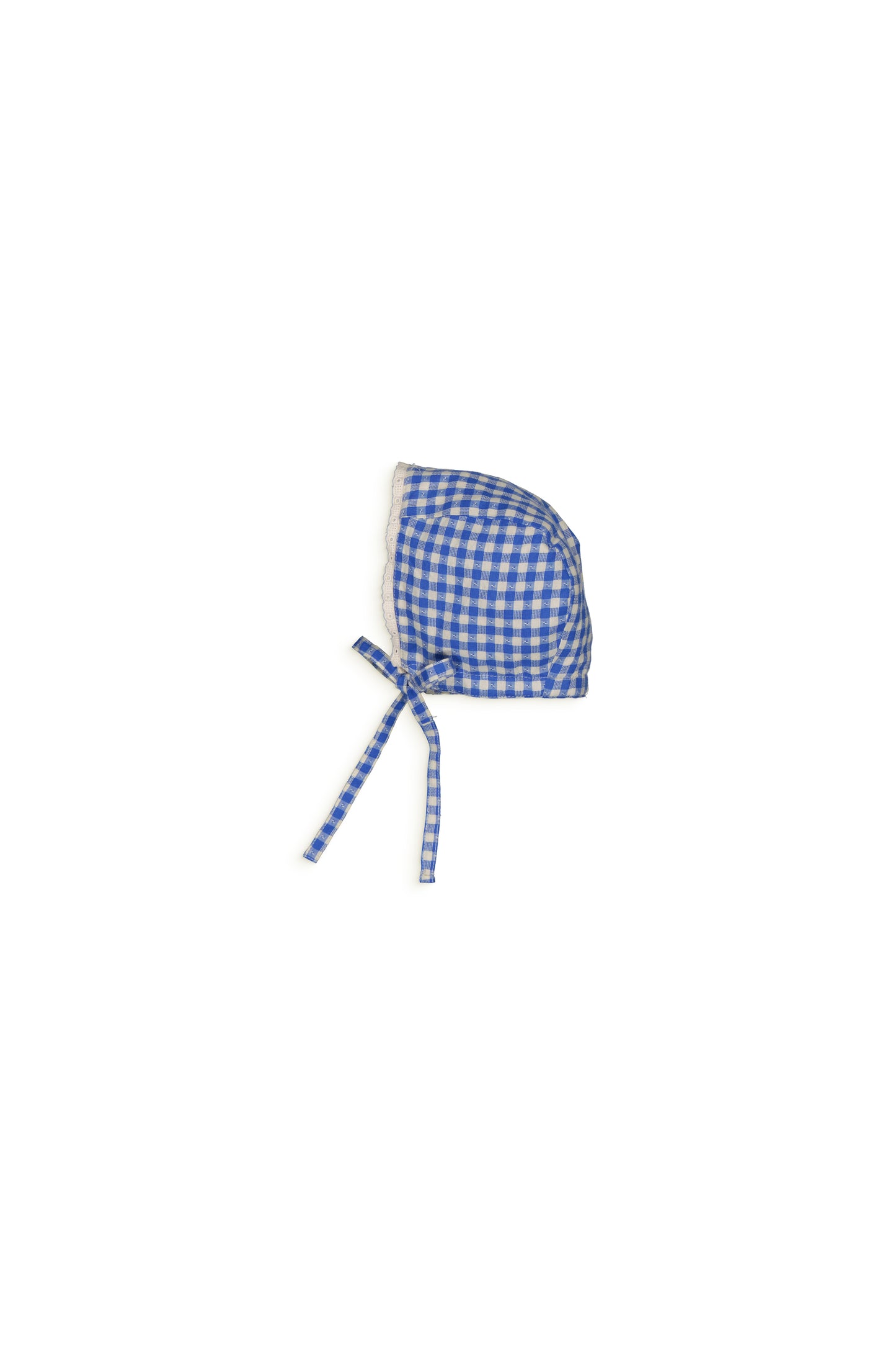 LEO hat Gingham Blue