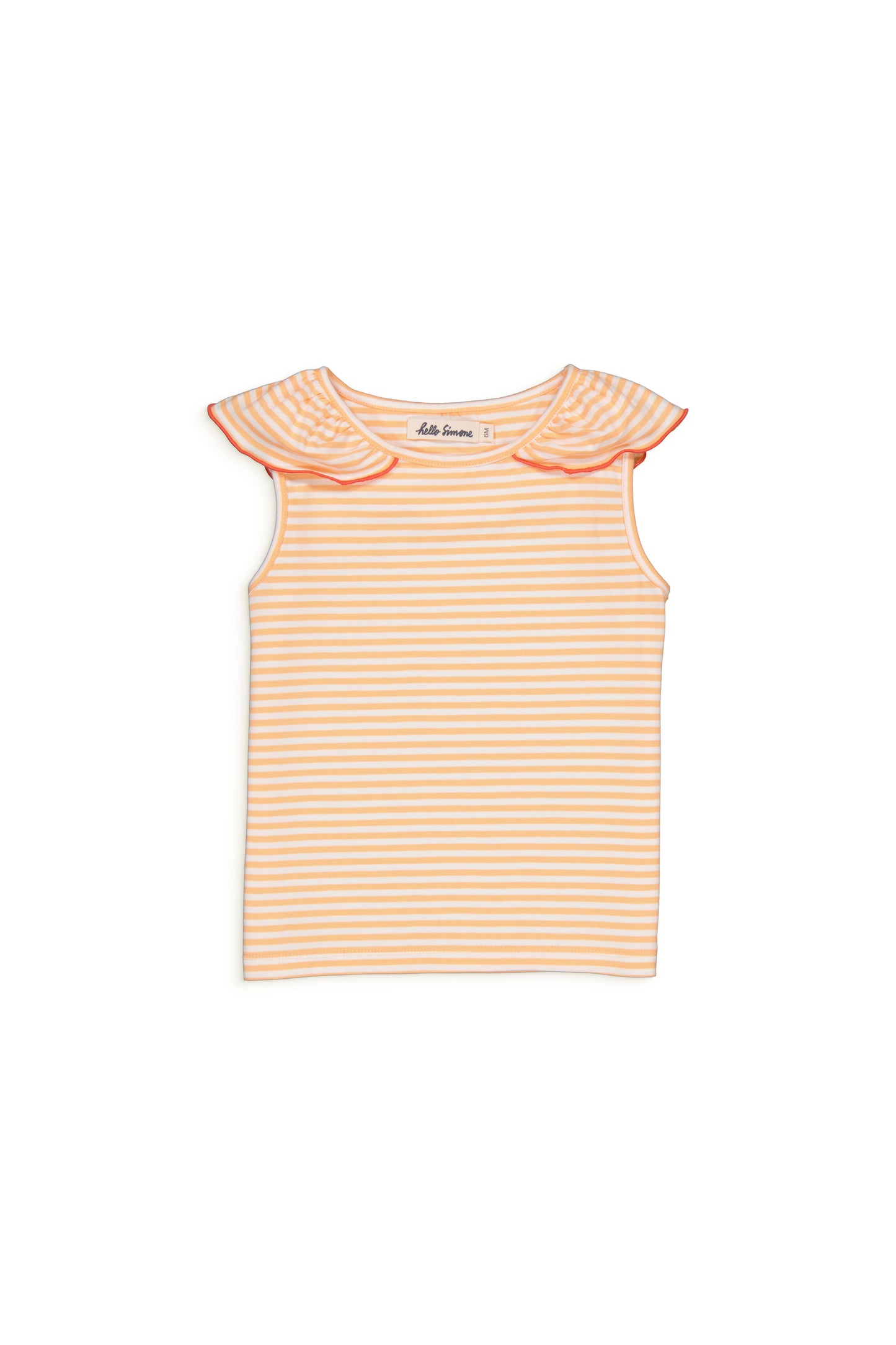 LESLIE Top Stripes Peach