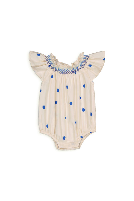 LETTY romper Dots Blue