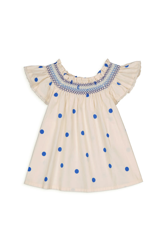 LIVIA blouse Dots Blue