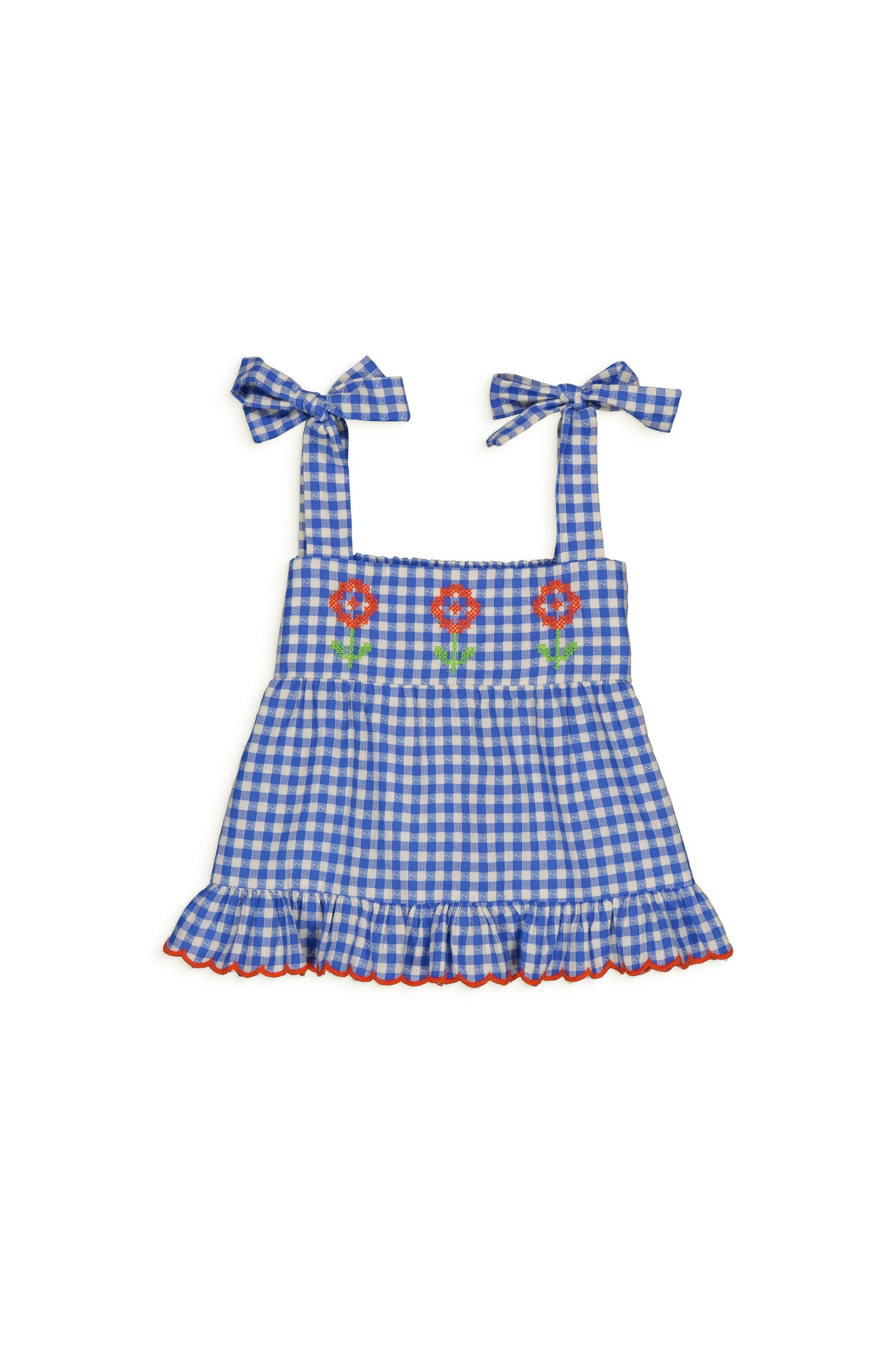 LUCIE blouse Gingham Blue