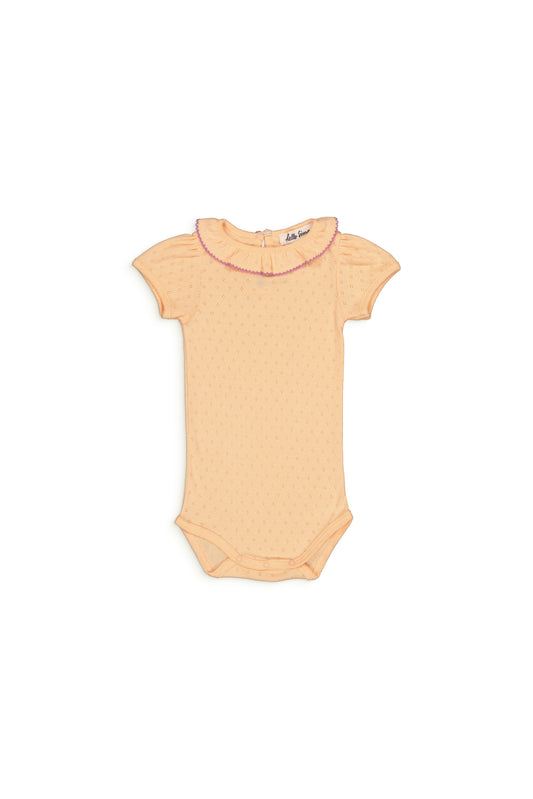 PERRINE baby body Pointelle Peach