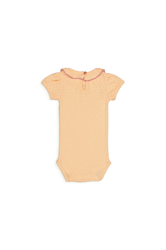 PERRINE baby body Pointelle Peach