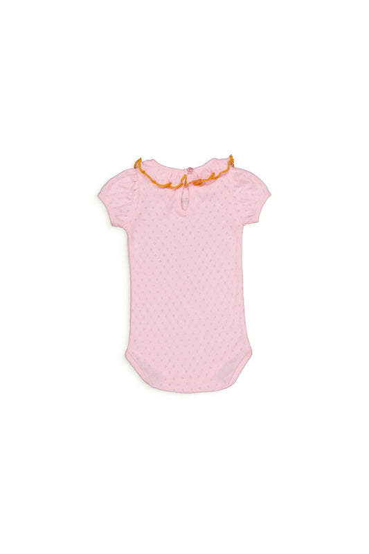 PERRINE baby body Pointelle Rose