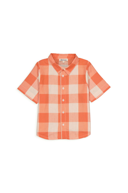 Shirt Arlo Check Coral