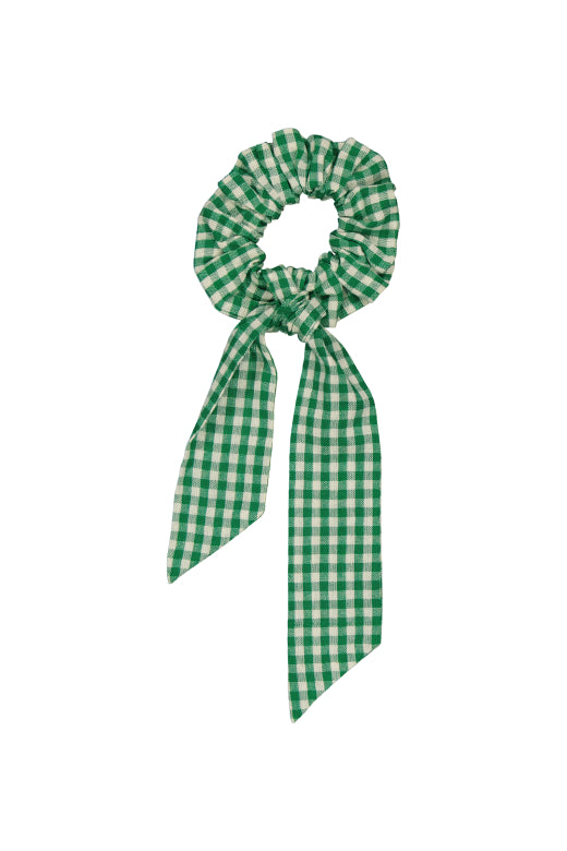 Chouchou hair band Gingham Green