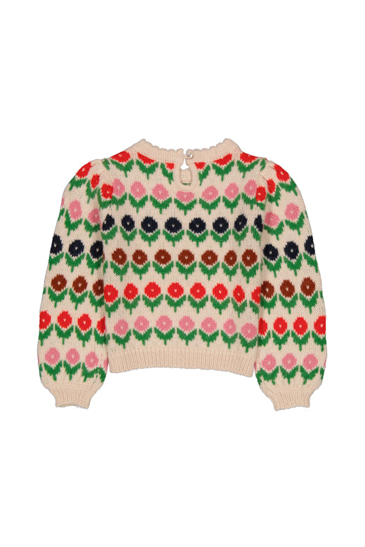 Cleophee jumper Fleurette Ecru