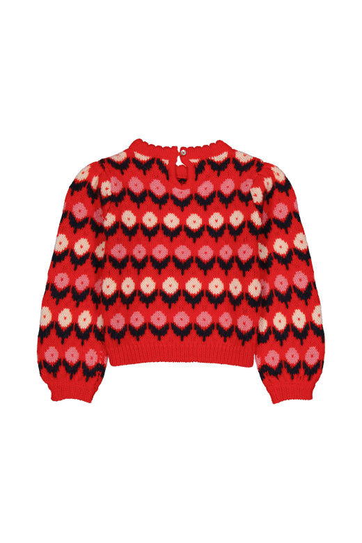 Cleophee Jumper Fleurette Red