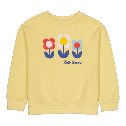 Sweat-shirt bio Sweety Banane pâle