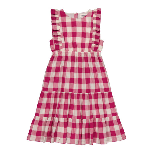 Violetta dress Check Rose